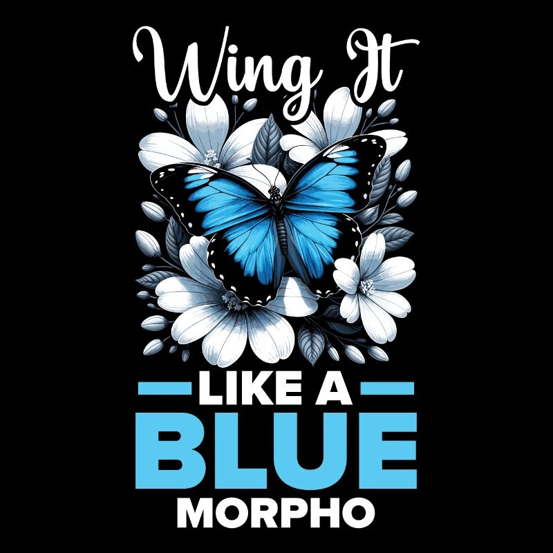 Papillon amoureux insecte insecte bleu Morpho papillon