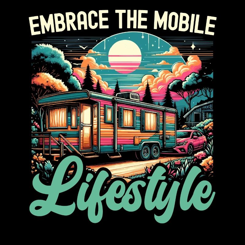 Mobile Home Motorhome Trailer Park Rolling Home