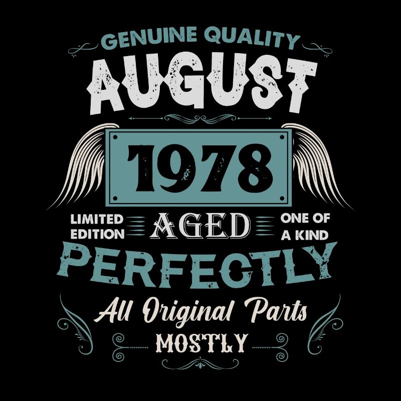 August 1978 Vintage Geburtstag Geschenk