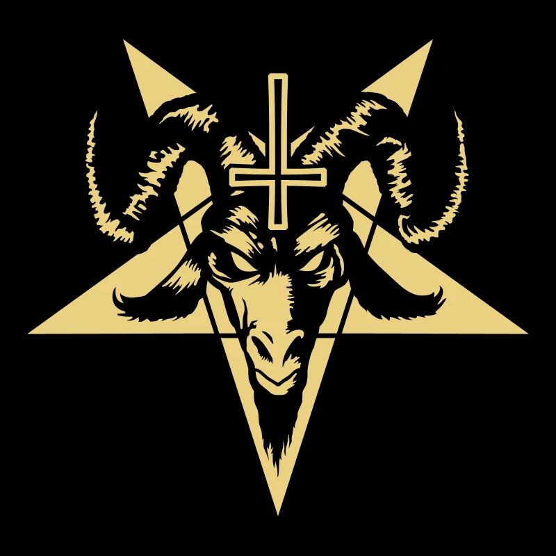 Goat Head with Pentagram (inverted) No.2_1c