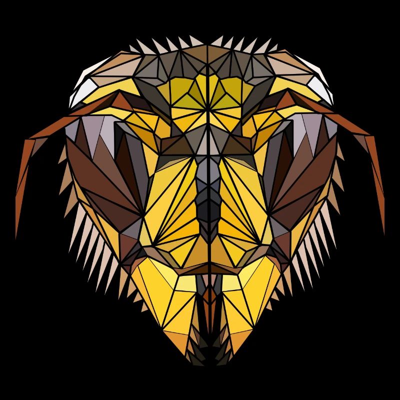 Polygon Wasp - Geometric Wasp Animal Gift