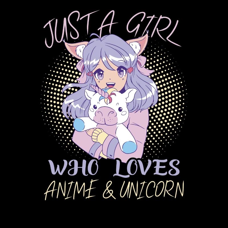 Nur Ein Mädchen, Das Anime Und Einhorn Liebt