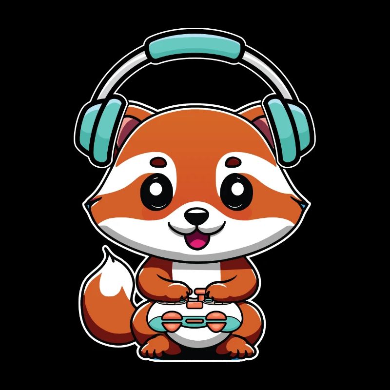 Spielen Sie Controller Gaming Fox Mit Kopfhörern