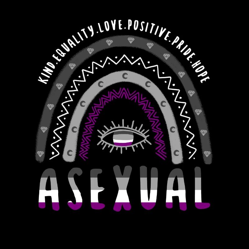 Boho Rainbow Asexuel