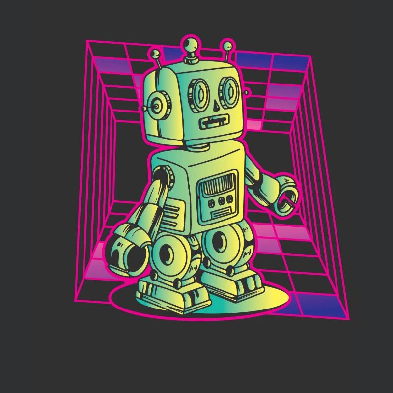 Robot Retro Vintage Robotics Technology