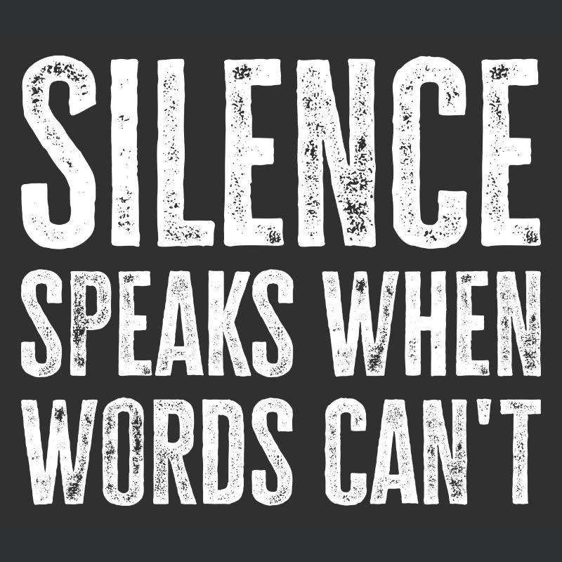 Le silence parle quand les mots ne le peuvent pas - Deep Thinker