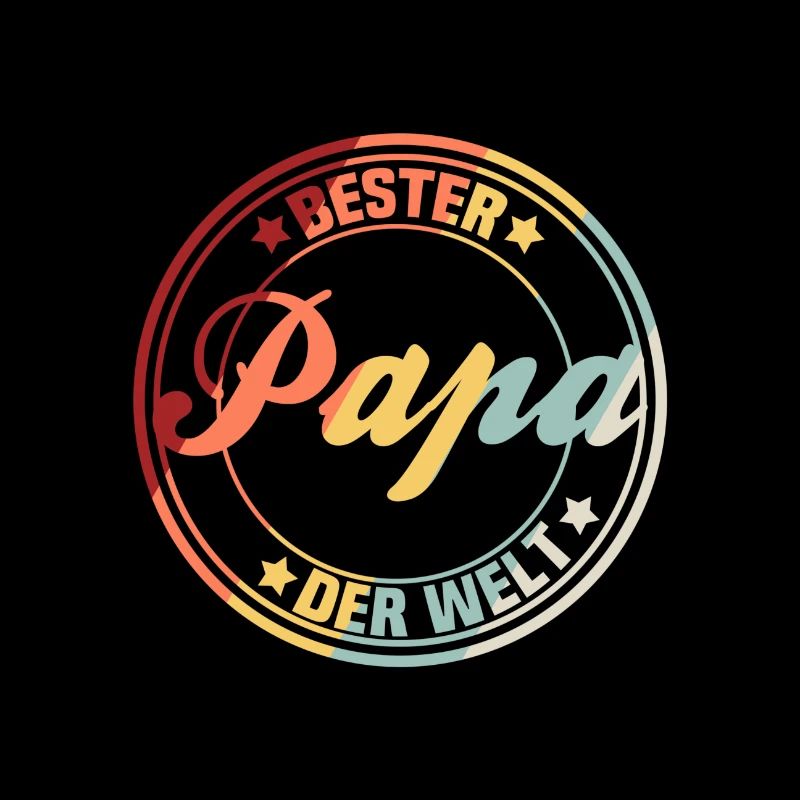 Bester Papa der Welt Logo Design