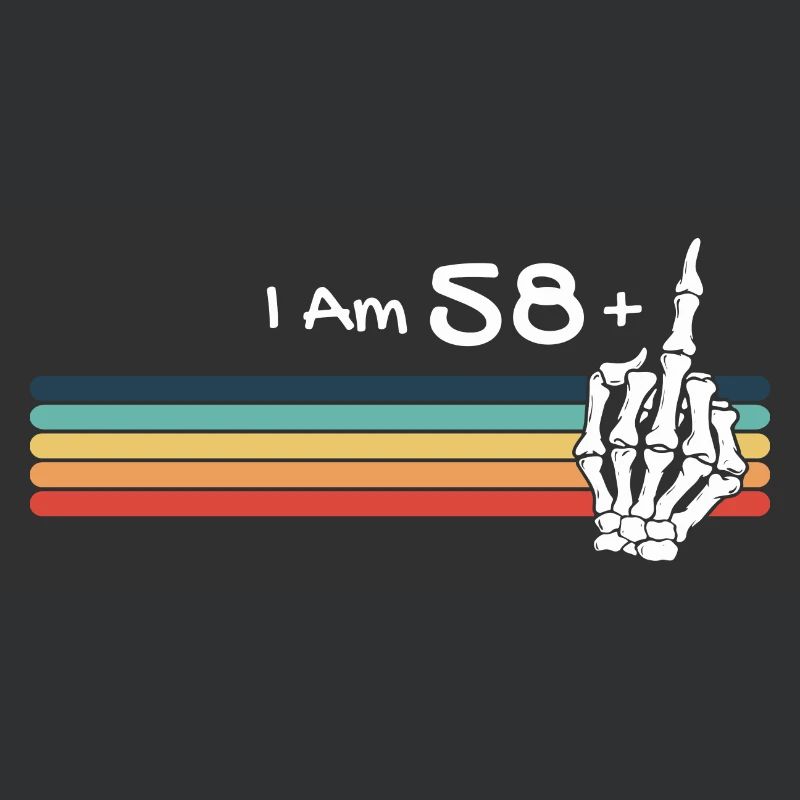 Ich bin nicht 59, ich bin 58 plus Mittelfingerschädel