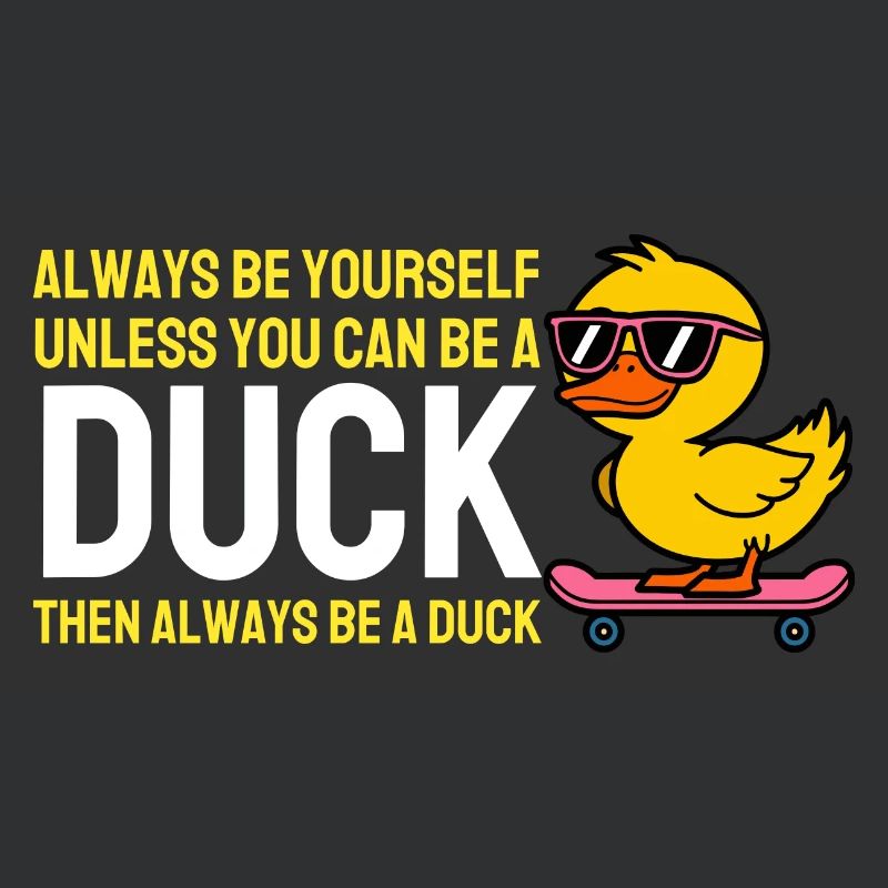 Sei immer du selbst, es sei denn, du kannst eine Ente sein Ente