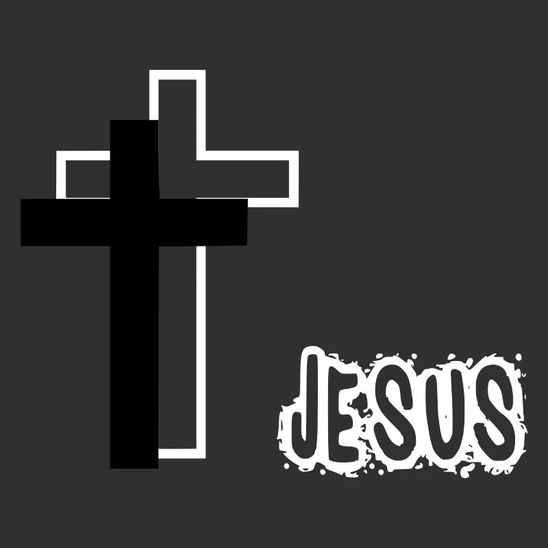 Jésus avec des croix