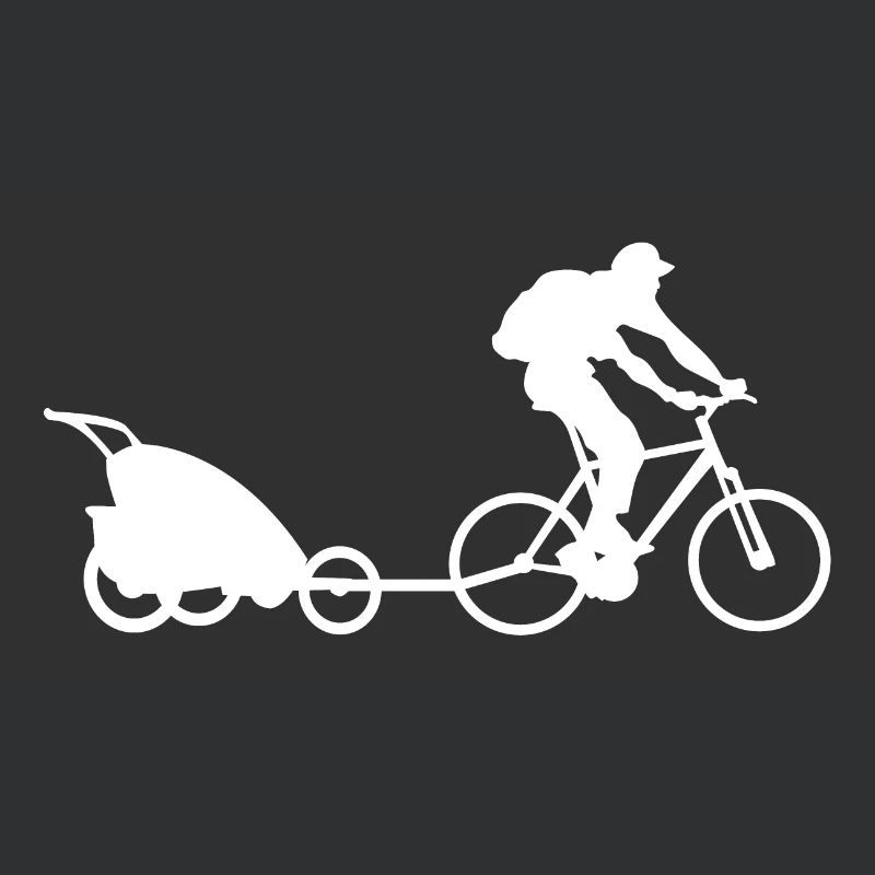 Bicycle Driver Papa Stroller Pendant Gift