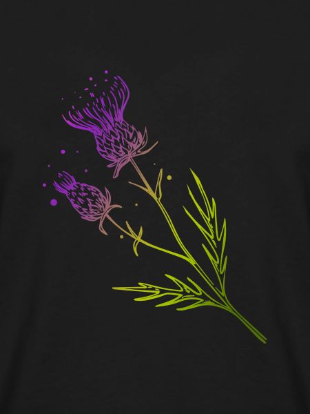 Scotland Thistle Flower Tattoo Design Gift Idea