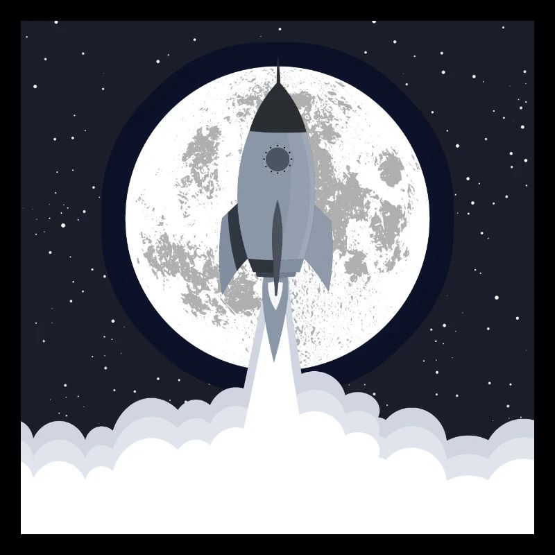 Grey rocket lift off