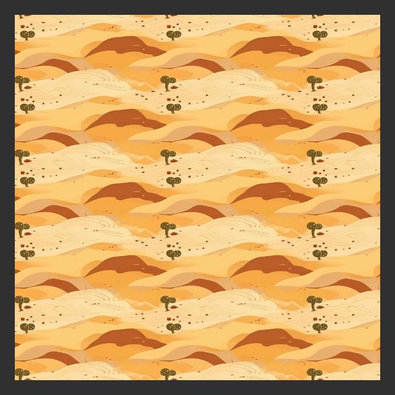 Desert Seamless Pattern Sand Sahara Dunes Arabic
