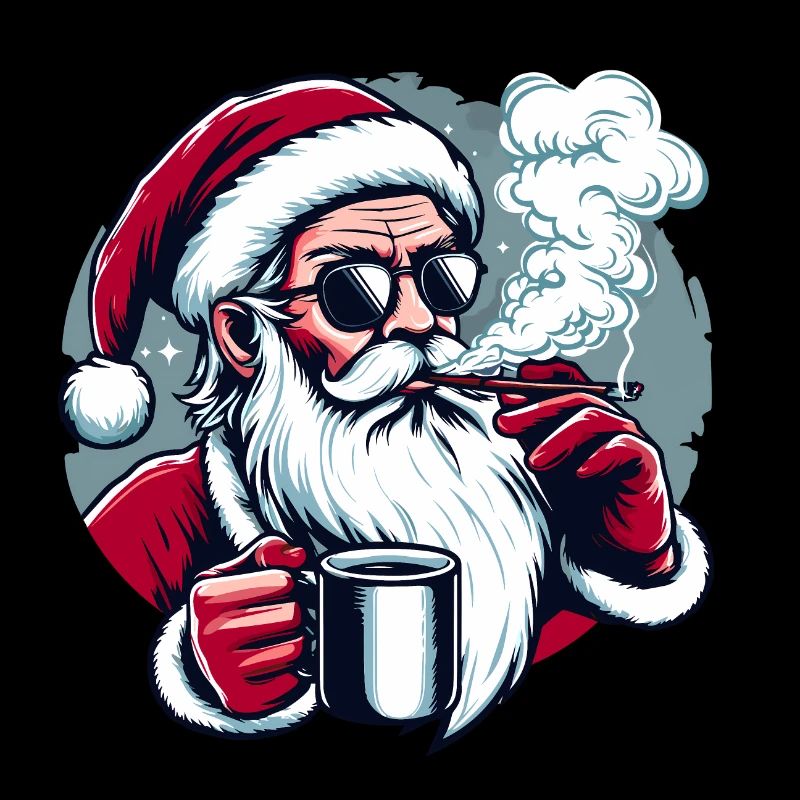 Räuchernder Weihnachtsmann