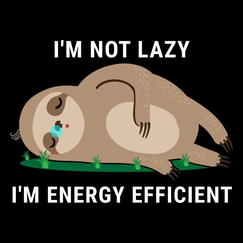 I'm Not Lazy I'm Energy Efficient