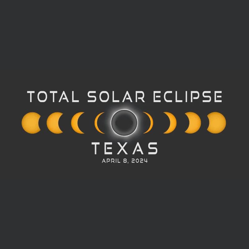 Texas Solar Eclipse 2024 April 8 Souvenir