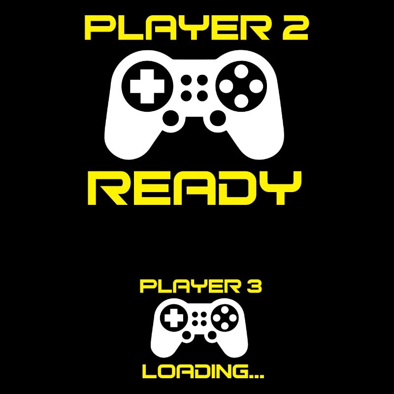 Player 2 ready, Player 3 loading - Pregnant Shirt