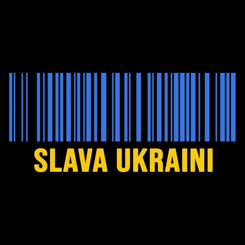 slava ukraini stand with ukraine free kiew barcode