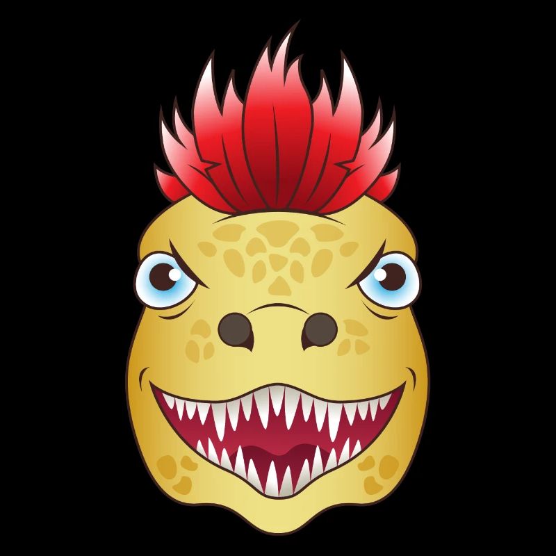 Punk Dino Utahraptor Dinosaur