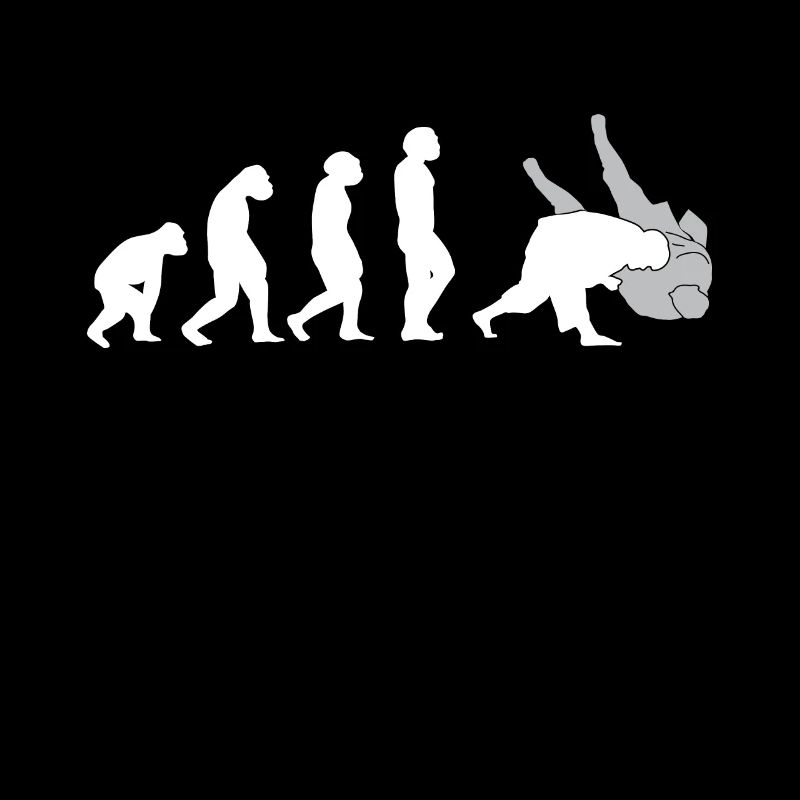 Judo Evolution cool judoka retro gift