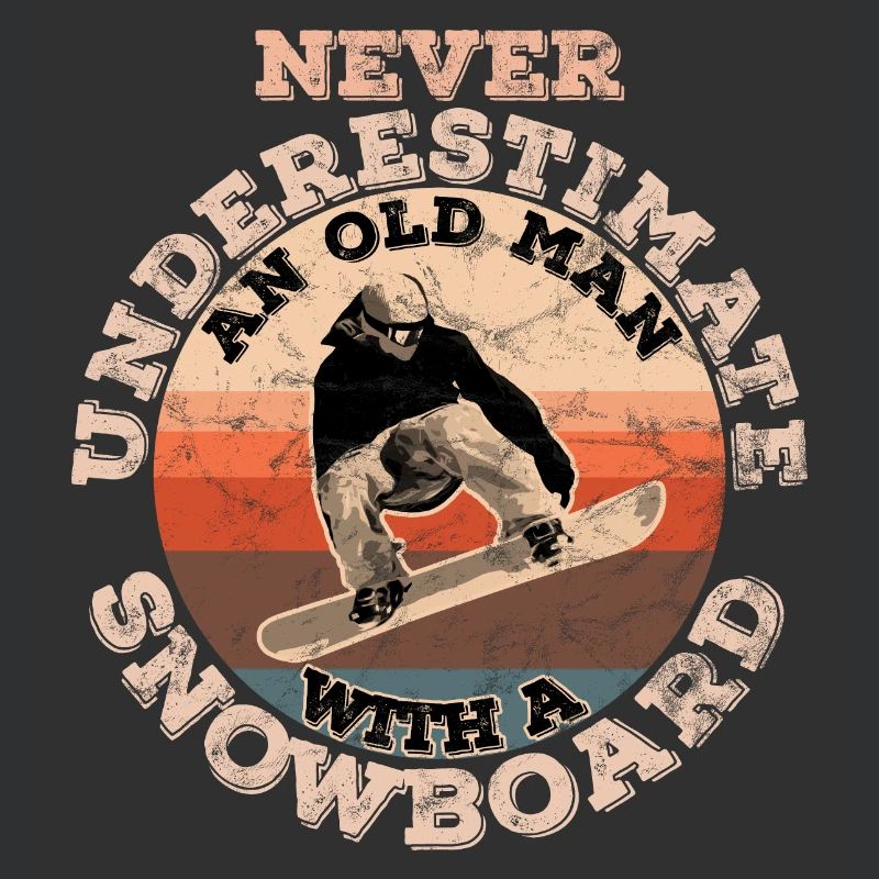 never underestimate an old man with a snowboard