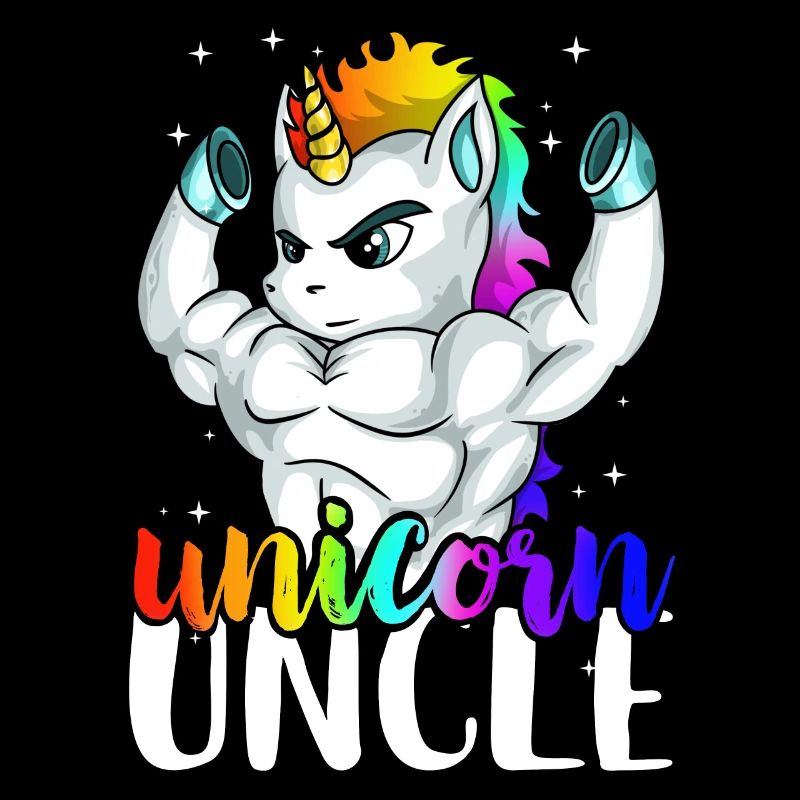 Unicorn Uncle Unclecorn designs for Men Manly