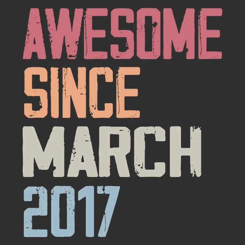2017 March Birth Birthday March 2017 Gift