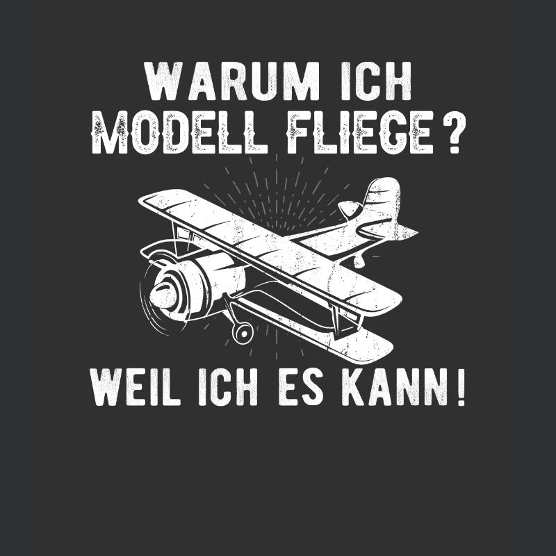 Modellflieger Modellflug Pilot RC Flugzeug Spruch