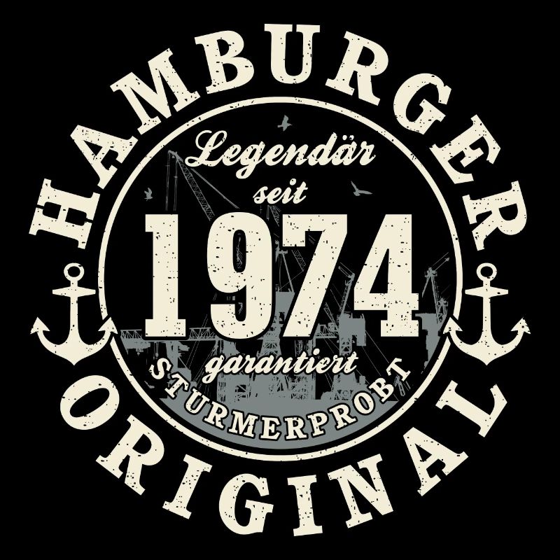 50. Geburtstag 2024 Hamburger Original Geschenk