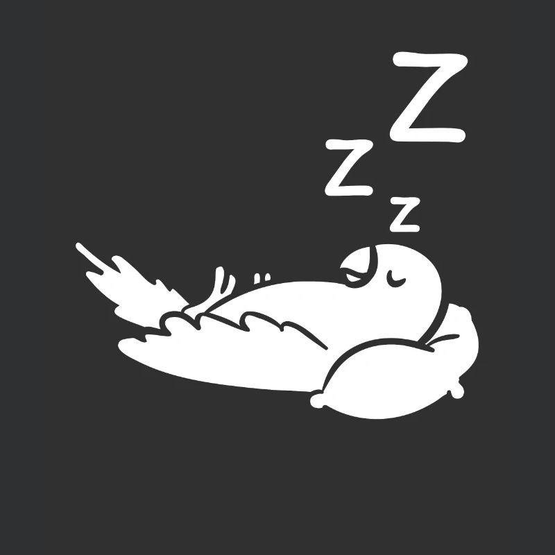 Sleeping Parrot Pillow