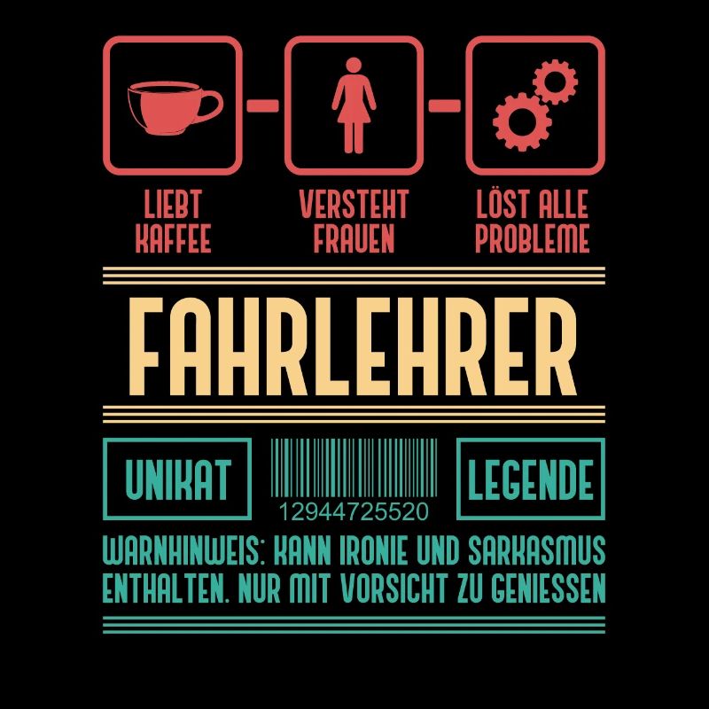 Fahrlehrer Fahrschule Geschenk Spruch