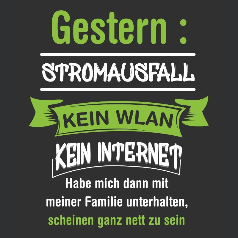 Computerfreak mit Stromausfall