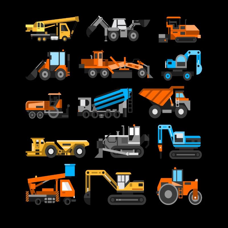 Children boys construction site excavator gift