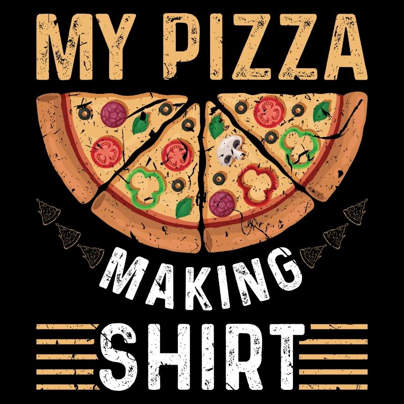 Pizza Bäcker Männer Vintage Pizza