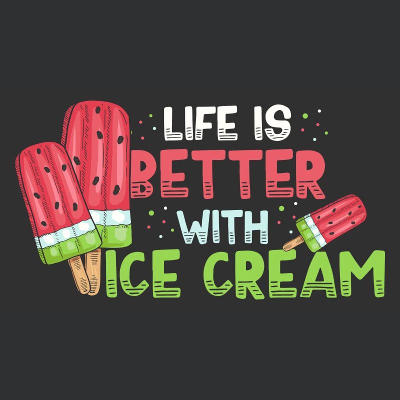 Das Leben ist besser mit Eiscreme