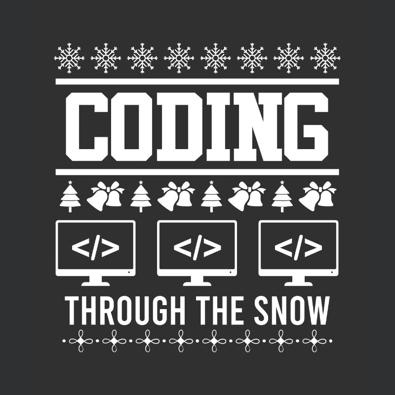Coder Ugly Christmas Noël Coding through