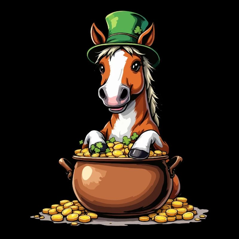 Pferd St. Patricks Day Outfit Pferde