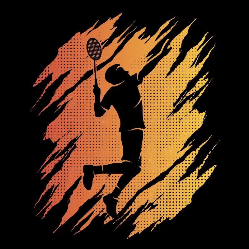 Badminton Player Badminton Retro Badminton Player