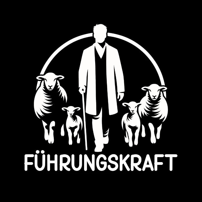 Führungskraft Schafe Schafhirte Geschenkidee Humor