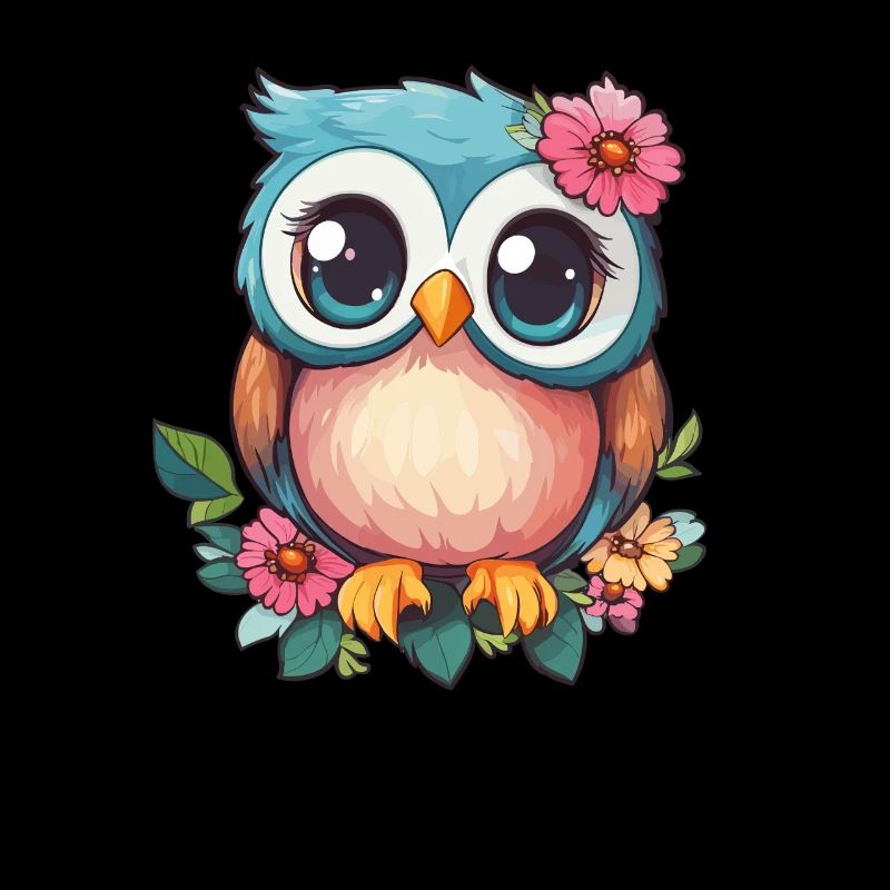 Blümchen Eule mit Charme