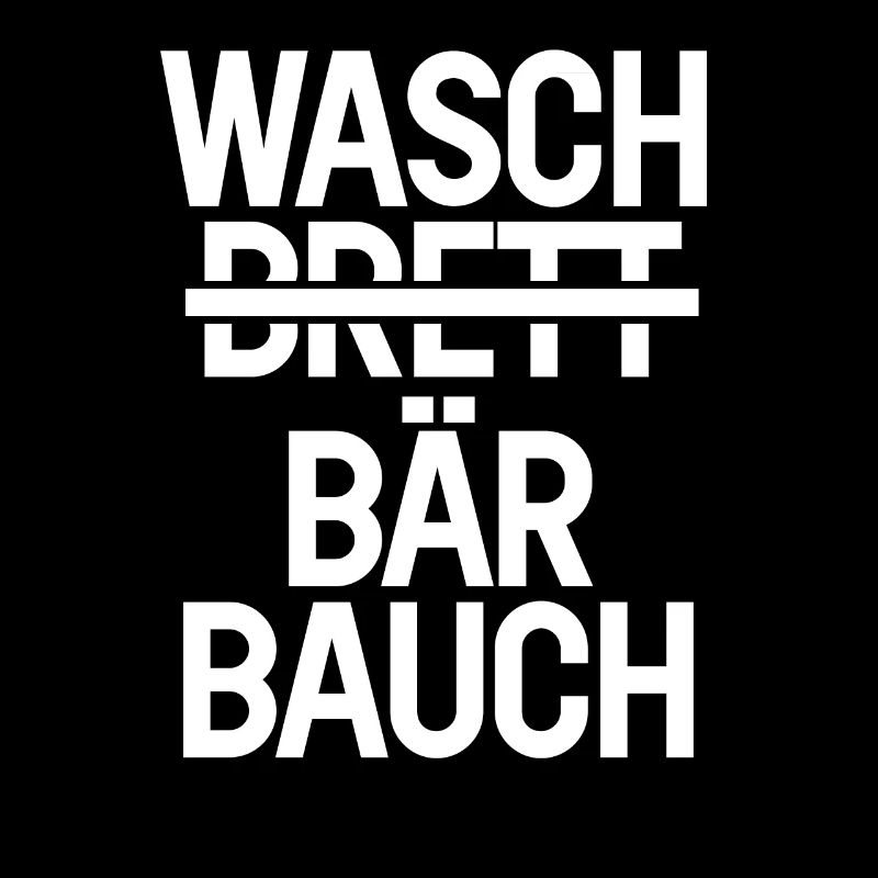 Waschbrett Waschbär Bauch Geschenk