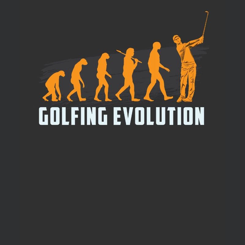GOLFING EVOLUTION Golfer Golf Motiv
