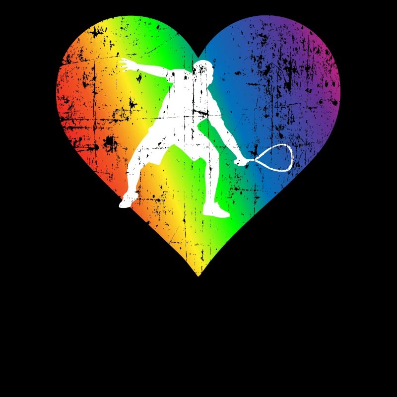Squash Pride Rainbow Heart