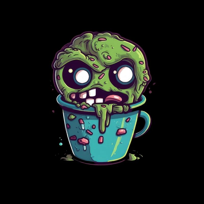 Halloween coffee mug - creepy coffee mug