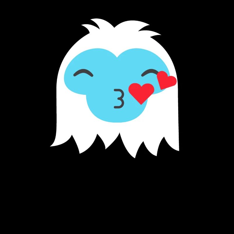 Küsse abscheuliche Schneemann Emoticon blasennochk