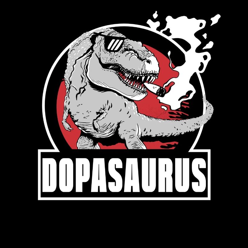 Dopasaurus High Dino Marihuana Rauchen Dinosaurier