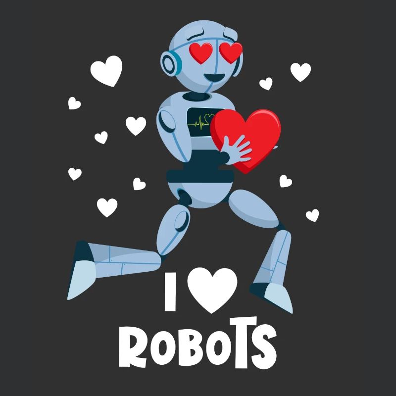 Ich liebe Roboter Red Heart Robotics Class Enginee