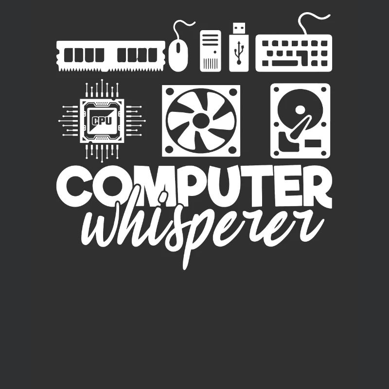 Computer Whisperer IT Techy Herren-Tech-Support