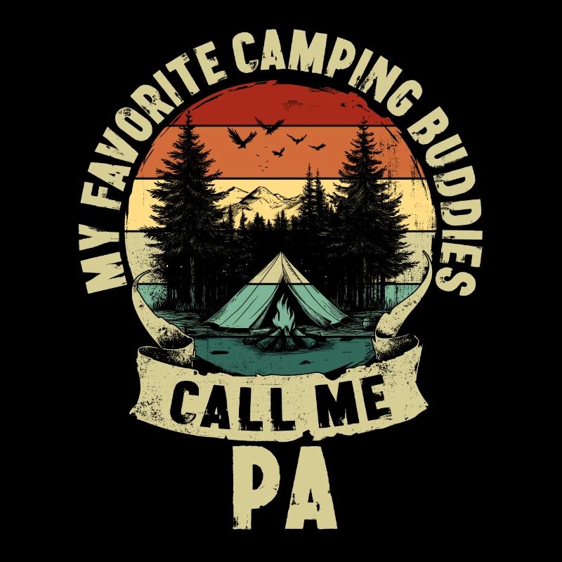 Camping Buddies Vatertag Vater Kinder Geschenk